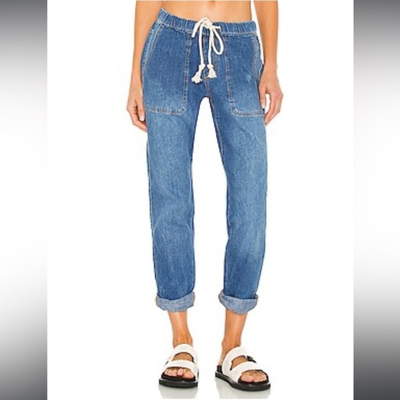 One Teaspoon Shabbies Drawstring Boyfriend Jeans Parachute Dropped Crotch Size M - Picture 13 of 15